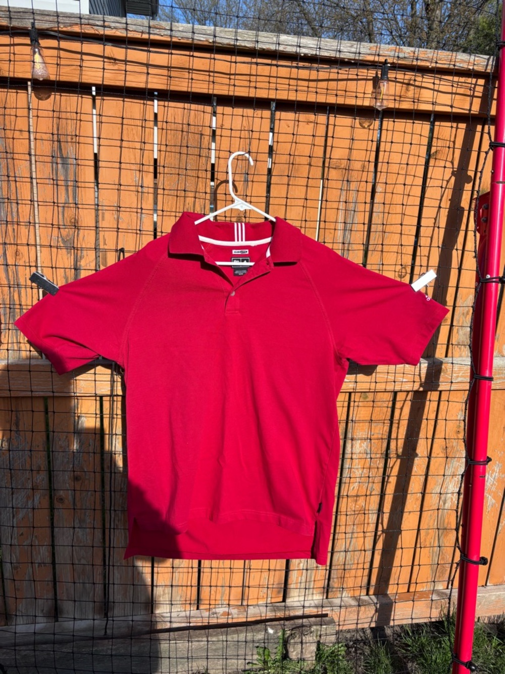 adidas Men's Red Polo Shirt